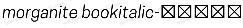 morganite bookitalic字体转换